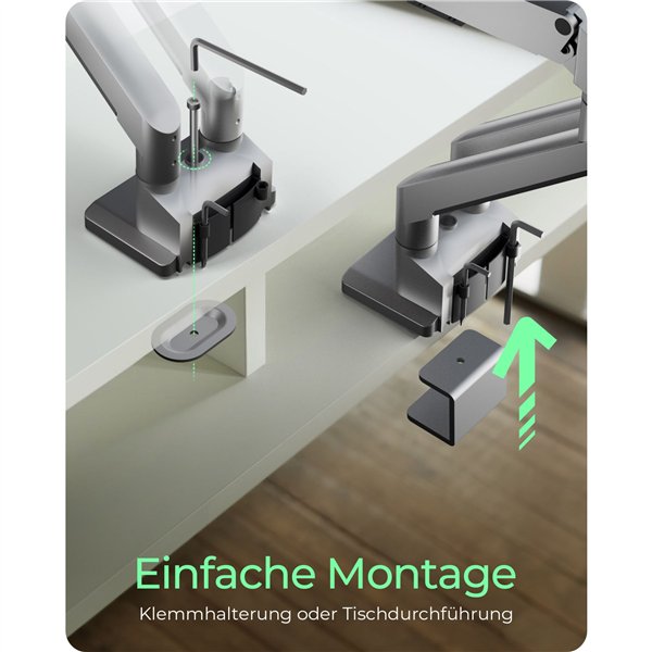 ICY BOX IB-MS524-T braccio monitor per 2 monitor