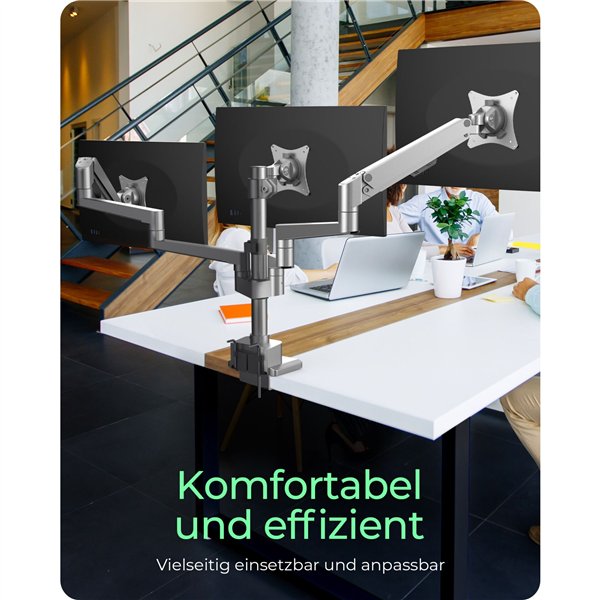 ICY BOX IB-MS525-T braccio monitor per 3 monitor