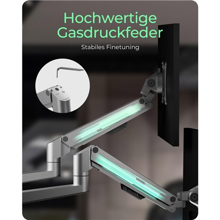 ICY BOX IB-MS525-T braccio monitor per 3 monitor