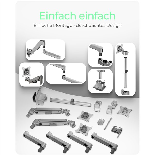 ICY BOX IB-MS525-T braccio monitor per 3 monitor