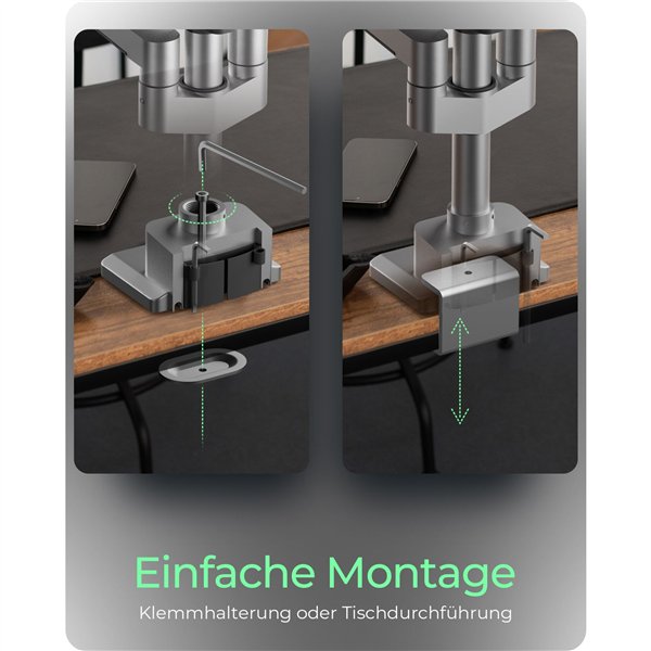 ICY BOX IB-MS525-T braccio monitor per 3 monitor