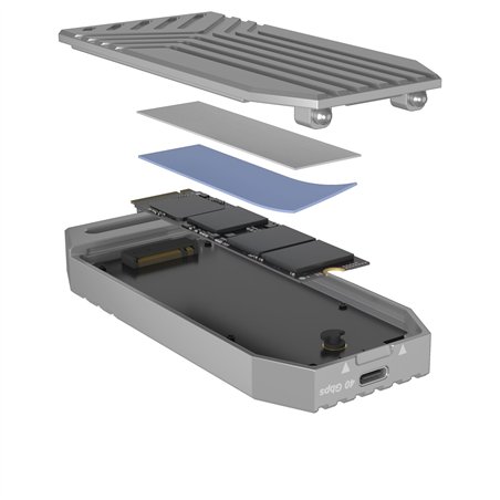 ICY BOX IB-1919M-C42 USB4 M.2 NVMe alloggiamento