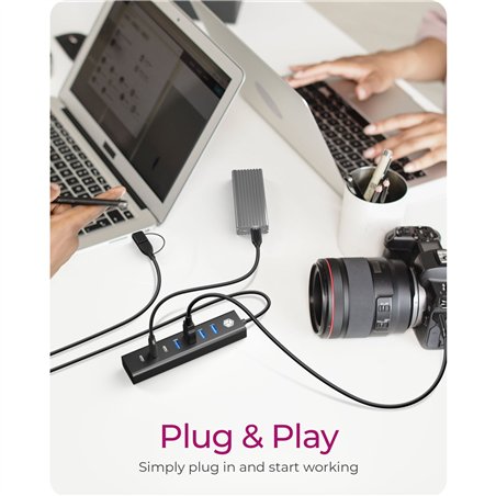 ICY BOX IB-HUB1737-C3 7-Port USB 3.2 Gen 1 Hub