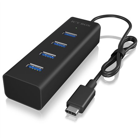 ICY BOX IB-HUB1409-C3 tipo C a 4-Port USB 3.2