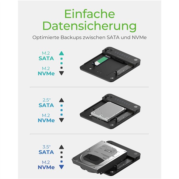 ICY BOX IB-2915MSCL-C31 Docking & CloneStation