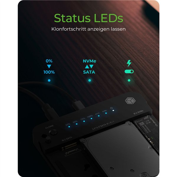 ICY BOX IB-2915MSCL-C31 Docking & CloneStation