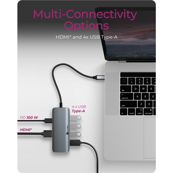 ICY BOX IB-DK4022a-CPD USB tipo C Docking station