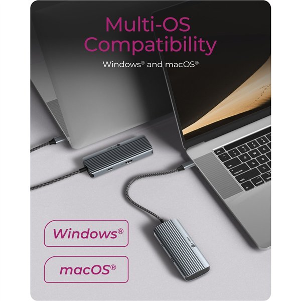 ICY BOX IB-DK4022a-CPD USB tipo C Docking station