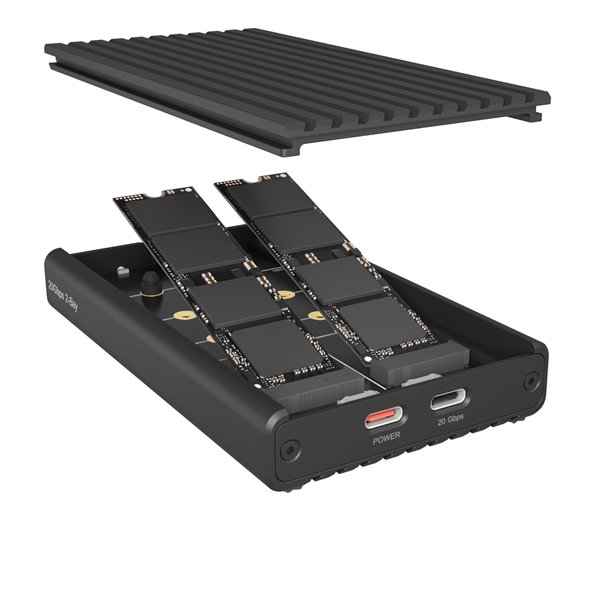 ICY BOX IB-2817M-C32 allogg. funz. raffr. M2 NVMe SSD