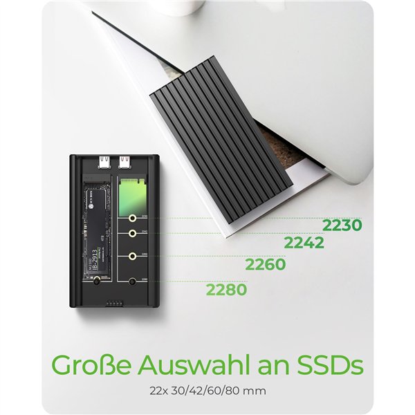 ICY BOX IB-2817M-C32 allogg. funz. raffr. M2 NVMe SSD