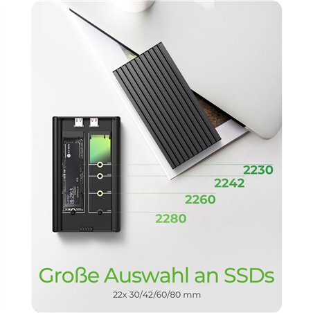 ICY BOX IB-2817M-C32 allogg. funz. raffr. M2 NVMe SSD