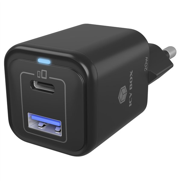 ICY BOX IB-PS1020-PD 2 Port 20W aliment.