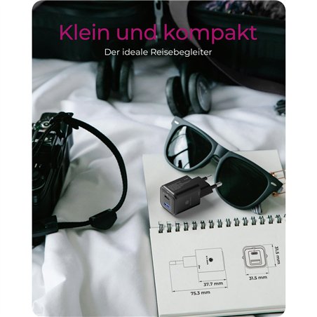 ICY BOX IB-PS1020-PD 2 Port 20W aliment.