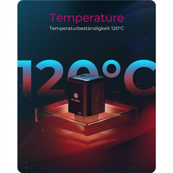 ICY BOX IB-PS1020-PD 2 Port 20W aliment.
