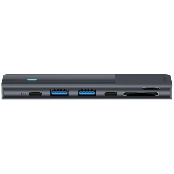 Rapoo USB-C Multiport adatt. 7-in-2, grigio