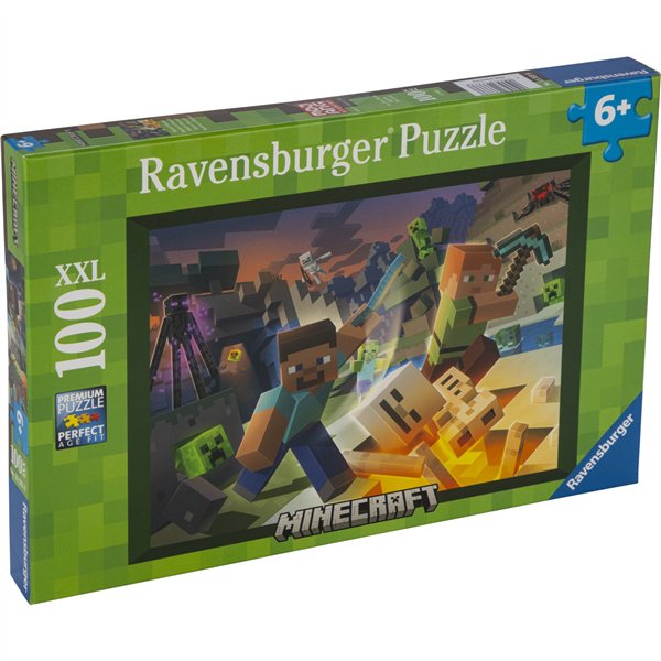 Ravensburger puzzle per bambini Minecraft 100 pezzi XXL