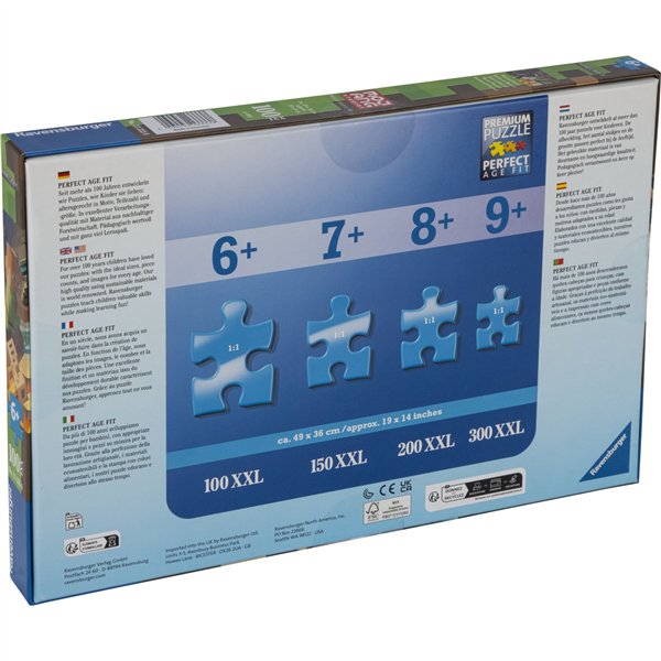 Ravensburger puzzle per bambini Minecraft 100 pezzi XXL