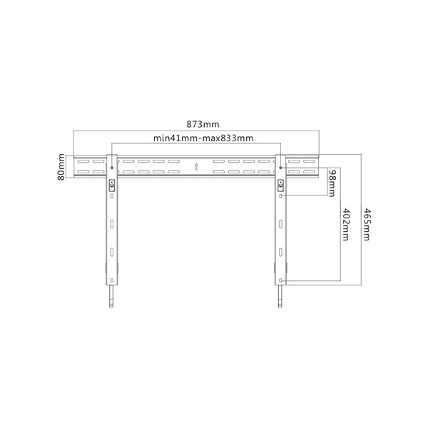 Reflecta SLIM 70-8040 nero