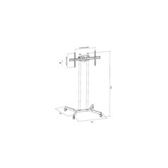 Reflecta TV Stand 55P nero 2