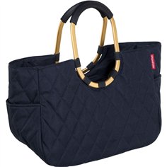 Reisenthel Loopshopper L rhombus midnight gold 2