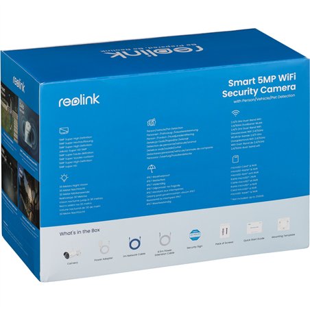 Reolink W320 5MP telecamera di sicurezza