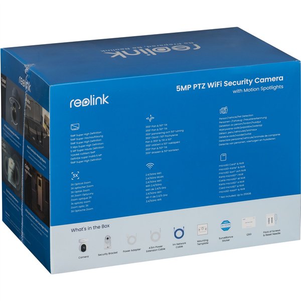 Reolink E Series E540 5MP PT Wi-Fi telecamera esterni