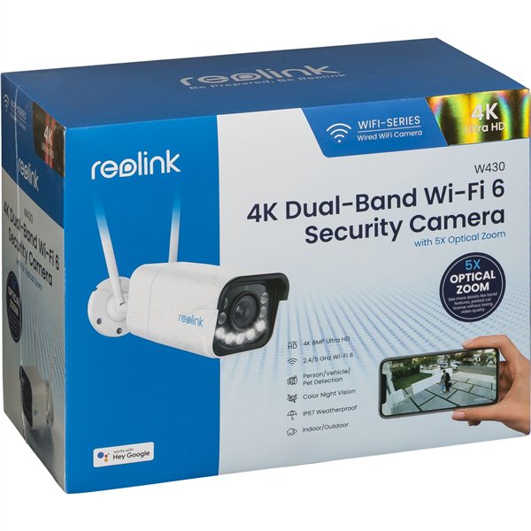 Reolink W430 4K Wi-Fi 6 telecamera esterni