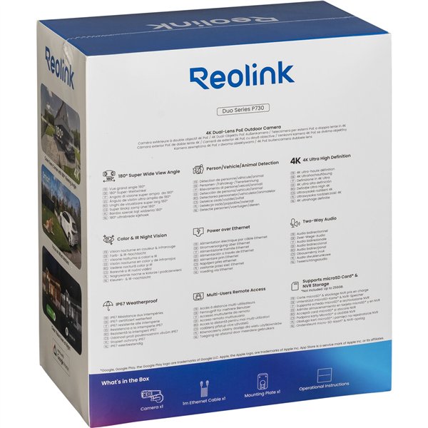 Reolink Duo Series P730 4K Dual-Objektiv PoE-Cam