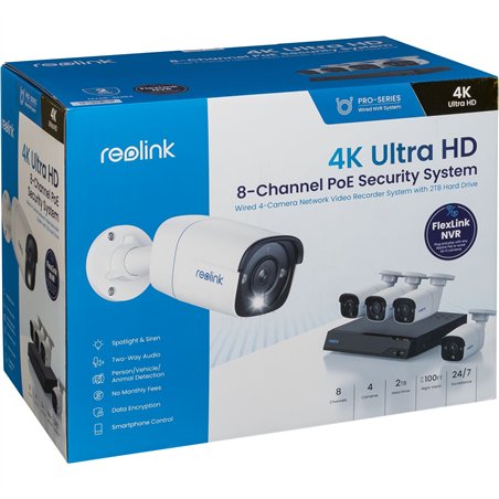 Reolink NVS8-8MB4 4K 8-Channel Camera System