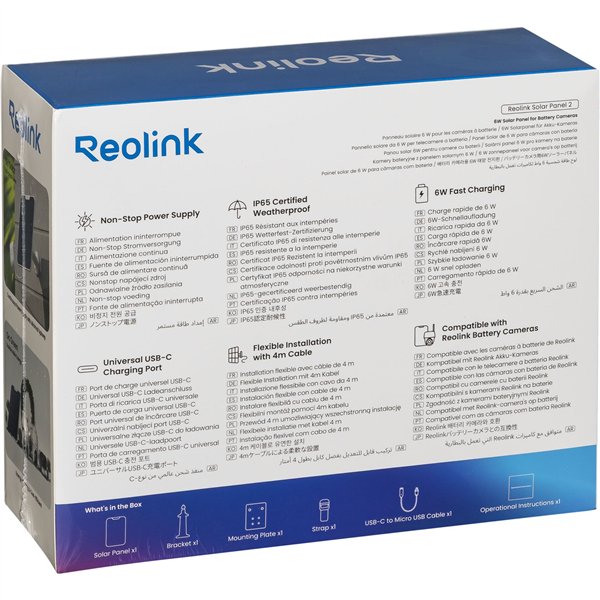 Reolink pannello solare 2-W 6W
