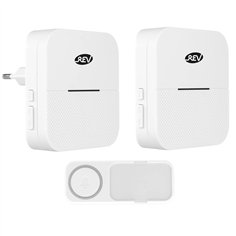 REV Orchestra RC Gong set con pulsante bianco Link2Home