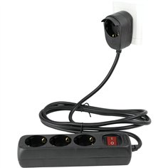 REV Presa multipla 3+1 prese 5m + interrutt. nero  Powersplit