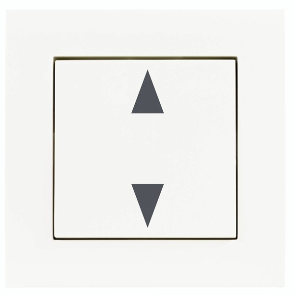 REV interruttore da tapparella compl.con cornice bia. Link2Home