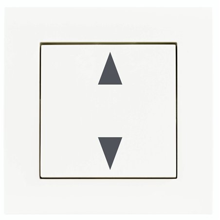 REV interruttore da tapparella compl.con cornice bia. Link2Home