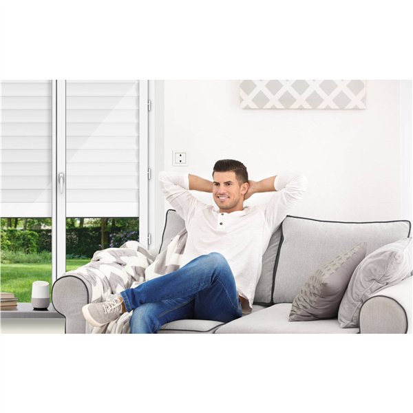 REV interruttore da tapparella compl.con cornice bia. Link2Home