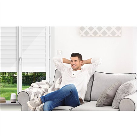 REV interruttore da tapparella compl.con cornice bia. Link2Home