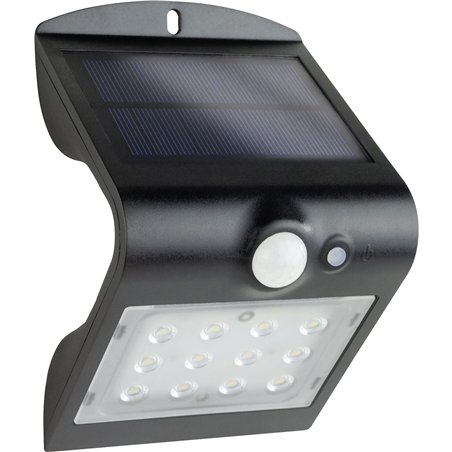 REV Solare LED Butterfly con sensore movimento 1,5W nero