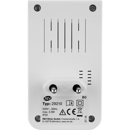 REV LED lampada da presa con sensore di movimento 2,5W bianco