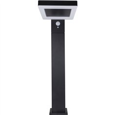 REV LED lampada da terra solare quadrata nero         2023001400