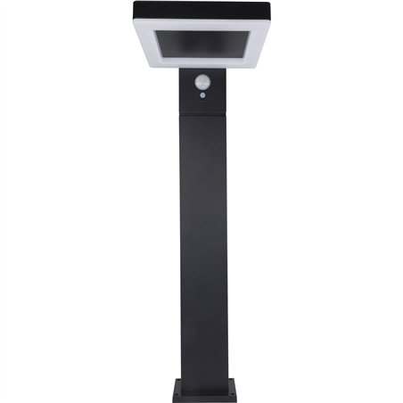 REV LED lampada da terra solare quadrata nero         2023001400