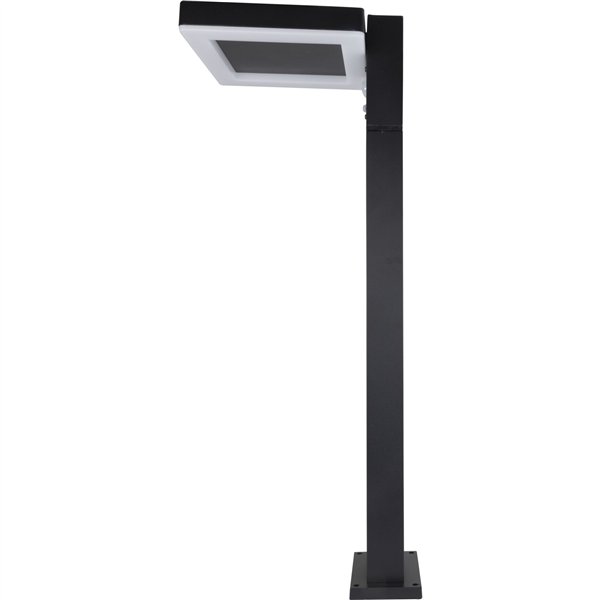 REV LED lampada da terra solare quadrata nero         2023001400