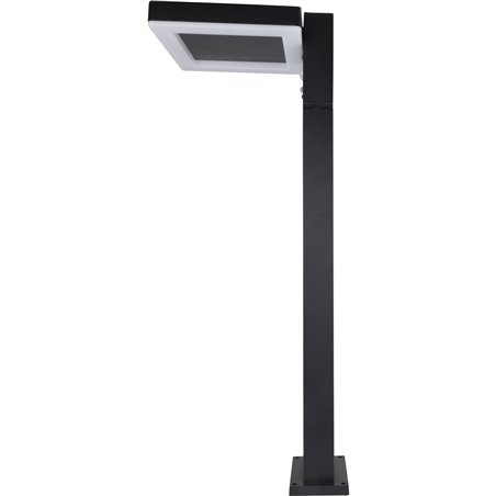REV LED lampada da terra solare quadrata nero         2023001400