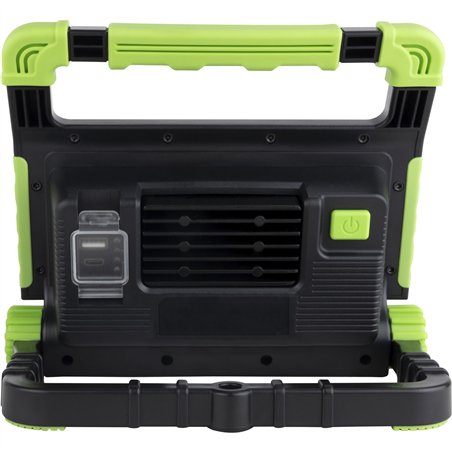 REV faro da lavoro LED a batt. Spot verde 20W con supporto