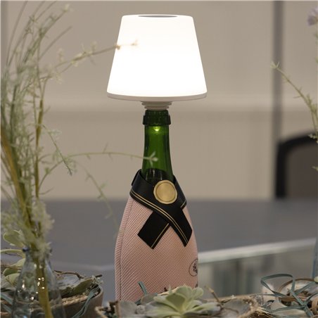 REV LED lampada bottiglia con batt. Lamprusco bianco/caldo