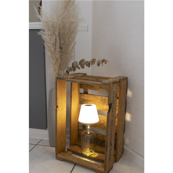 REV LED lampada bottiglia con batt. Lamprusco bianco/caldo