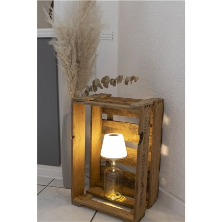 REV LED lampada bottiglia con batt. Lamprusco bianco/caldo