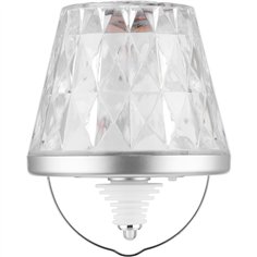 REV LED lampada a bott.con batt. Lamprusco Cristal RGBW