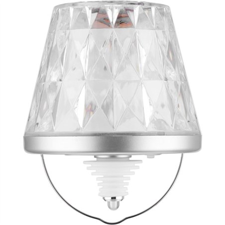 REV LED lampada a bott.con batt. Lamprusco Cristal RGBW