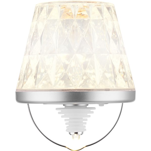 REV LED lampada a bott.con batt. Lamprusco Cristal RGBW