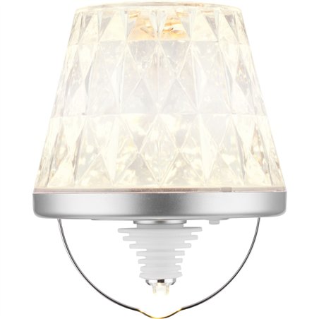 REV LED lampada a bott.con batt. Lamprusco Cristal RGBW